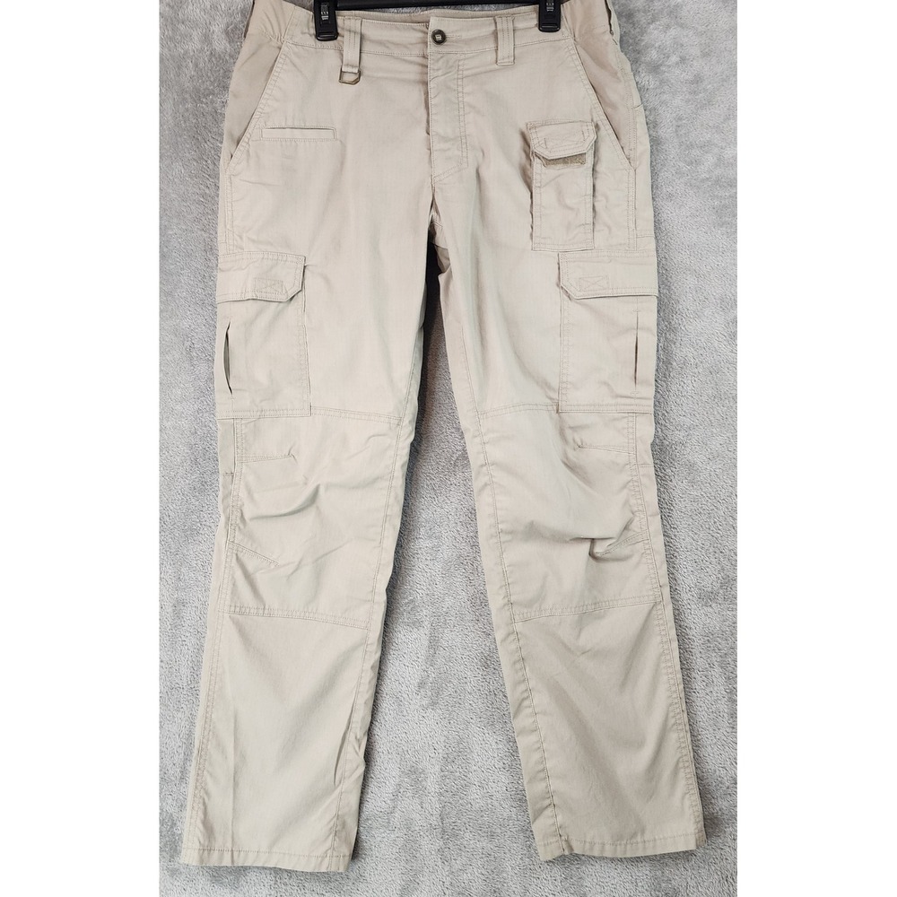 5.11 Tactical Cargo Pants Mens 34x32 Khaki Tan Straight Leg Ripstop Utility Work